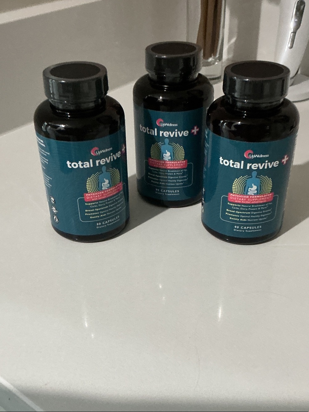 Women's Digestive Support Supplement - Teal Bottle